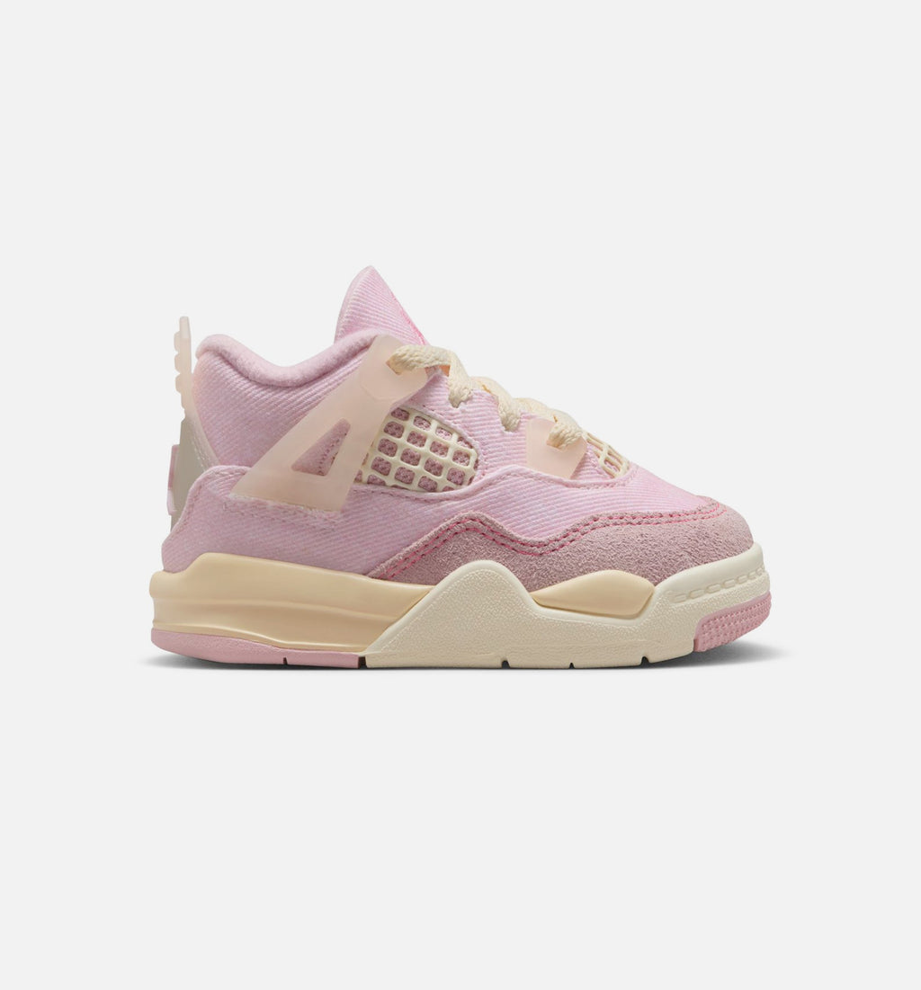 Air Jordan 4 Retro Pink Pearl and Iced Carmine Infant/Toddler Lifestyle Shoe - Iced Carmine/Coconut Milk/Anthracite/Pinksicle