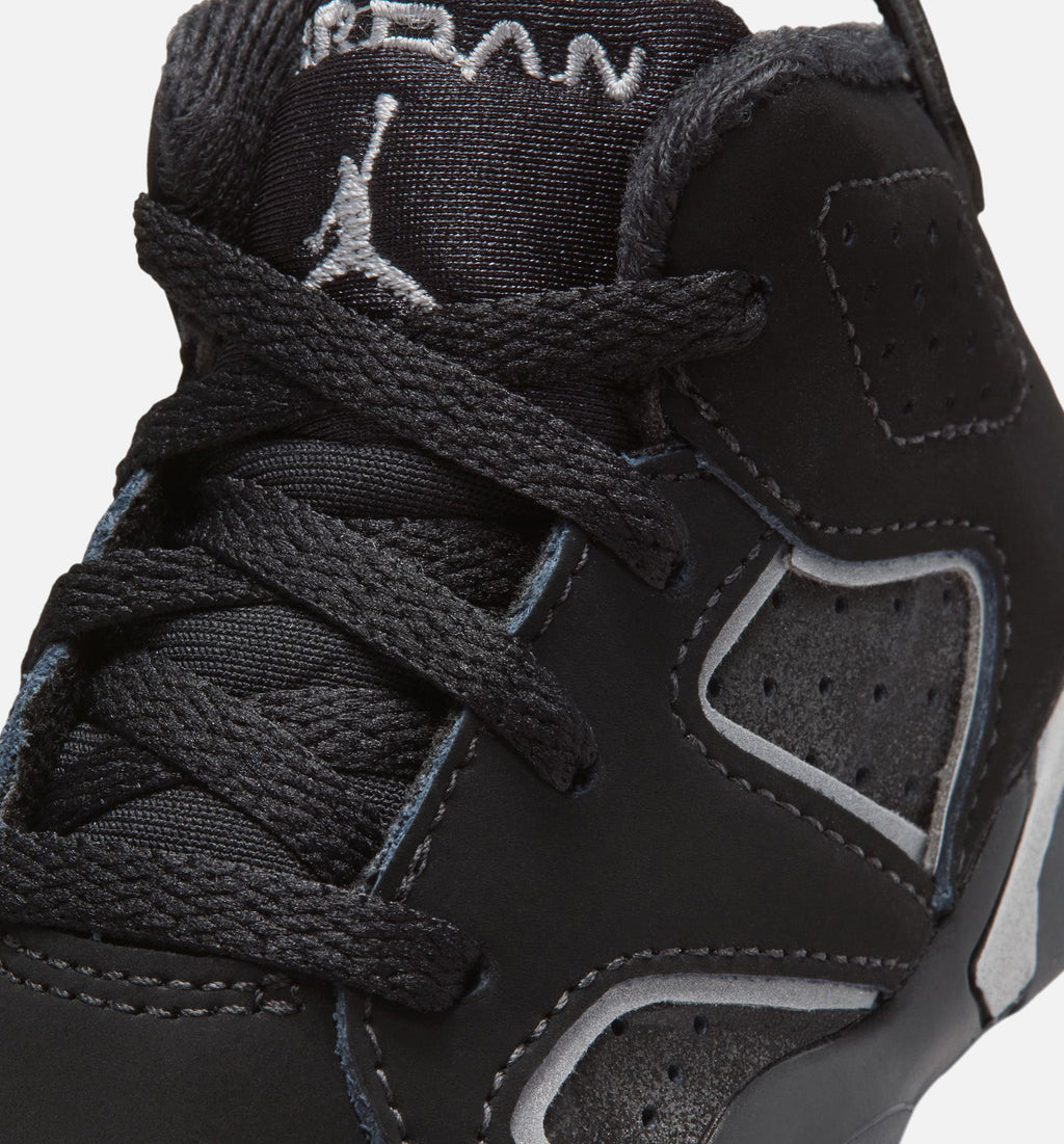 Air Jordan 6 Cap & Gown Infant/Toddler Lifestyle Shoe - Black/Reflective Silver