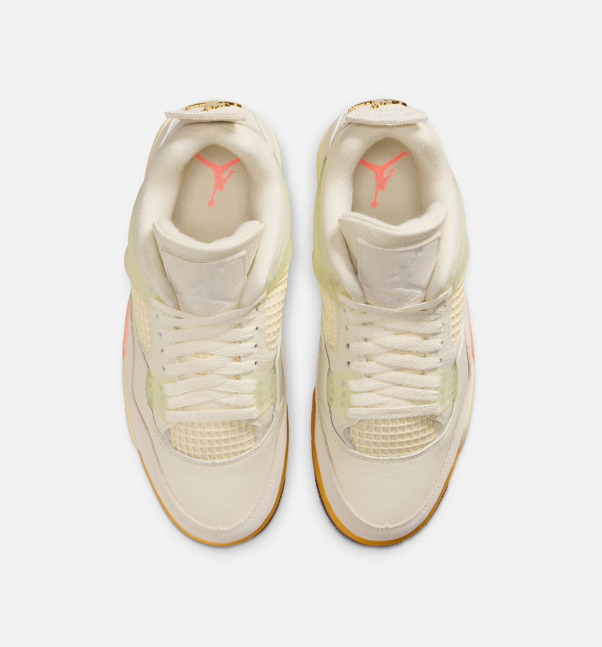 Air Jordan 4 Retro Birds of Paradise Women's Lifestyle Shoe - Coconut Milk/Metallic Gold/Bright Mango/Sundial