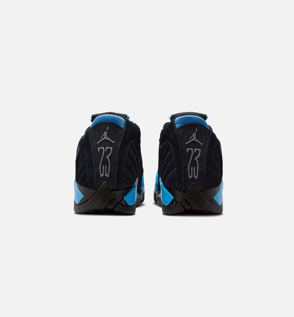 Air Jordan 14 Retro Black University Blue GS Lifestyle Shoe - Black/White/University Blue