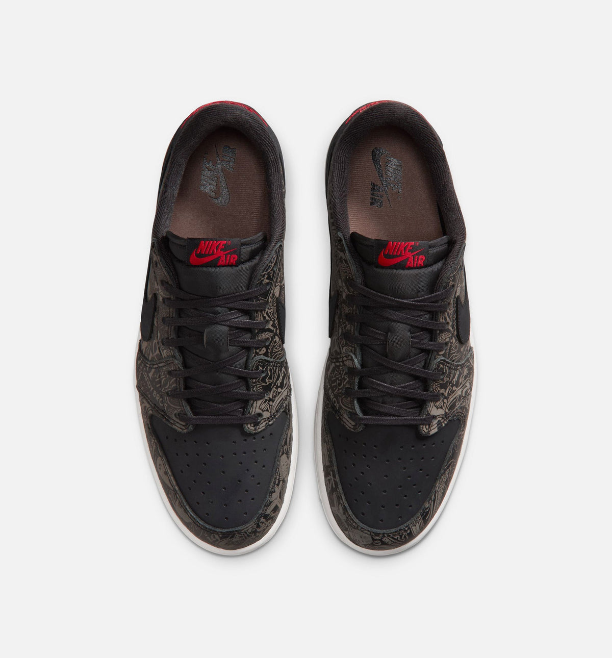 Air Jordan 1 Retro Low OG Laser Black and Varsity Red Men's Lifestyle Shoe - Black/Varsity Red/Summit White