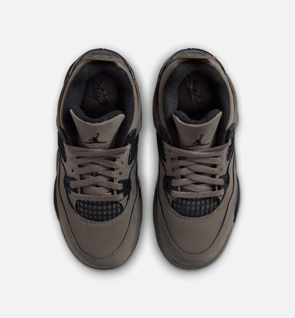 Air Jordan 4 Retro Cave Stone and Black Preschool Lifestyle Shoe - Cave Stone/Black/Moon Particle