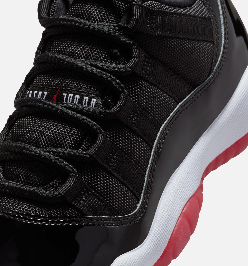 Air Jordan 11 Retro Bred GS Lifestyle Shoe - Black/Varsity Red/White