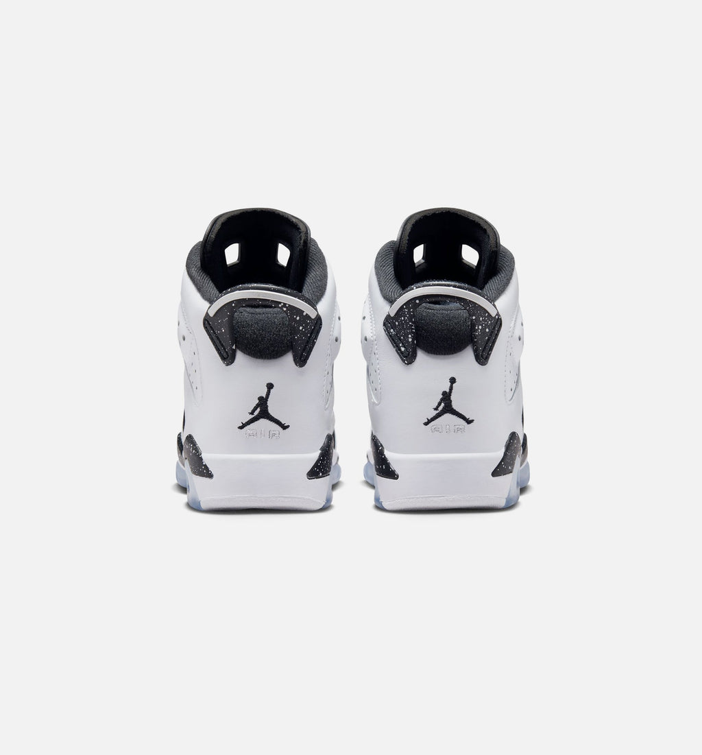 Air Jordan 6 Retro Black and White GS Lifestyle Shoe - Black/White