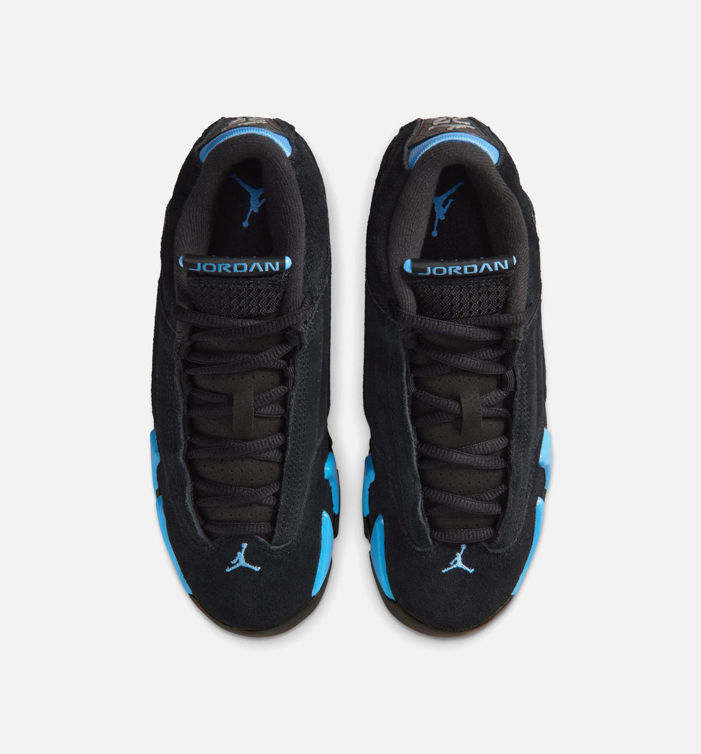 Air Jordan 14 Retro Black University Blue GS Lifestyle Shoe - Black/White/University Blue