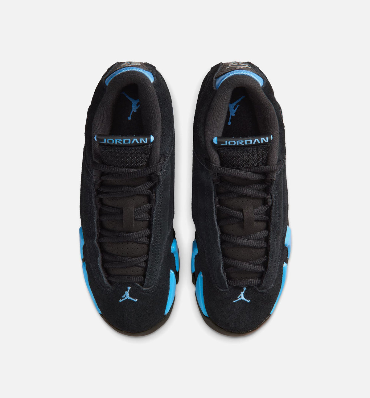 Air Jordan 14 Retro Black University Blue GS Lifestyle Shoe - Black/White/University Blue