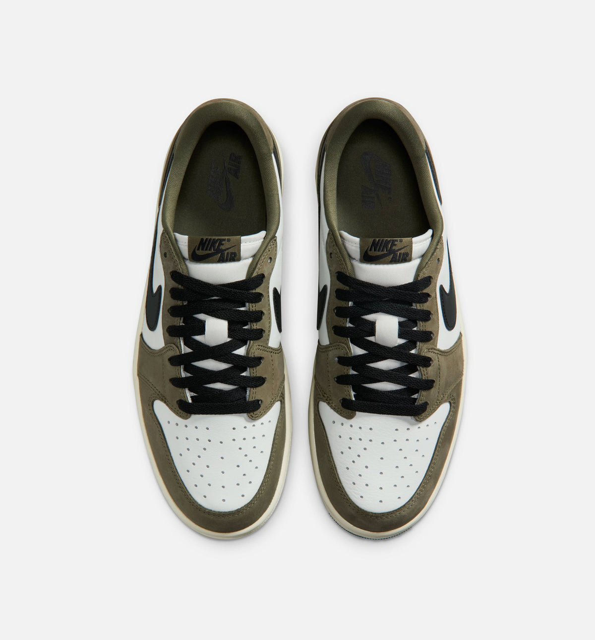 Air Jordan 1 Low OG Men's Lifestyle Shoe - Medium Olive/Black/Summit White/Sail