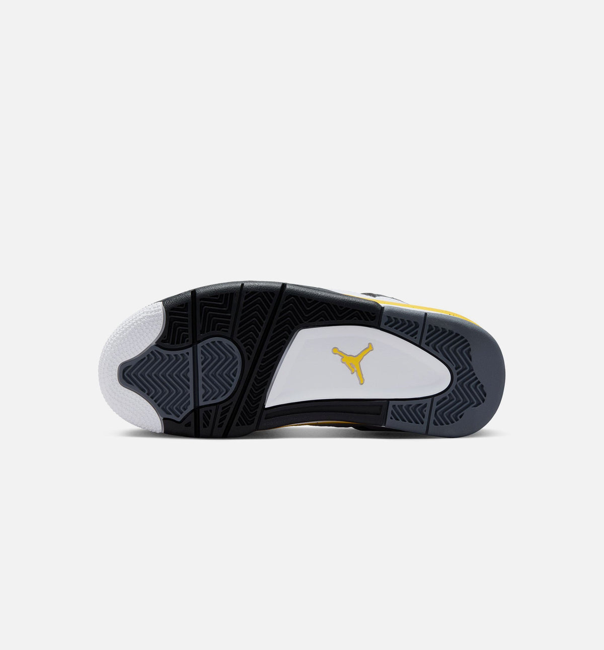 Air Jordan 4 Retro Rare Air Tour Yellow GS Lifestyle Shoe - White/Dark Blue Grey/Black/Tour Yellow