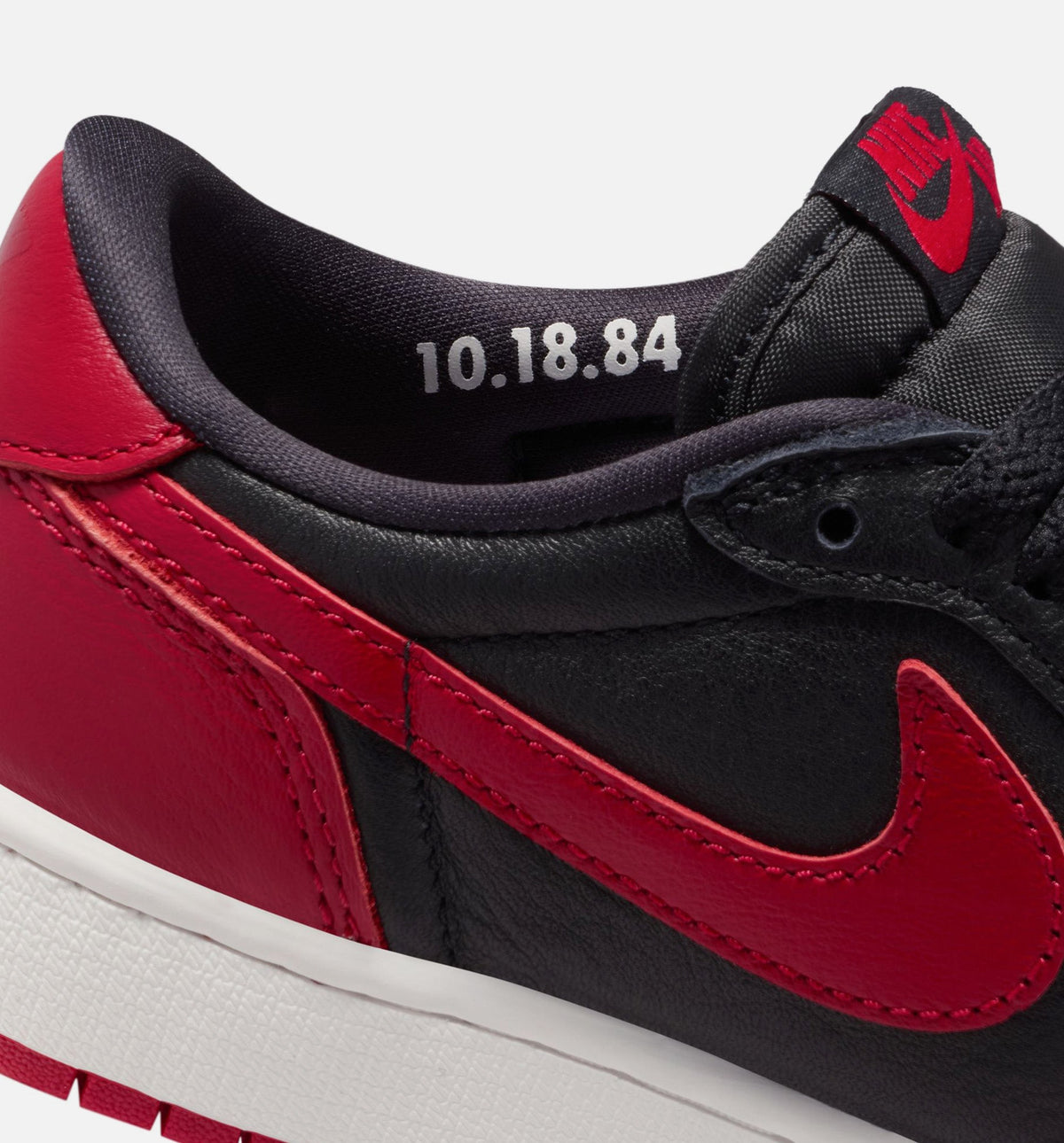Air Jordan 1 Retro Low OG Banned Grade School Lifestyle Shoe - Black/Varsity Red/Summit White