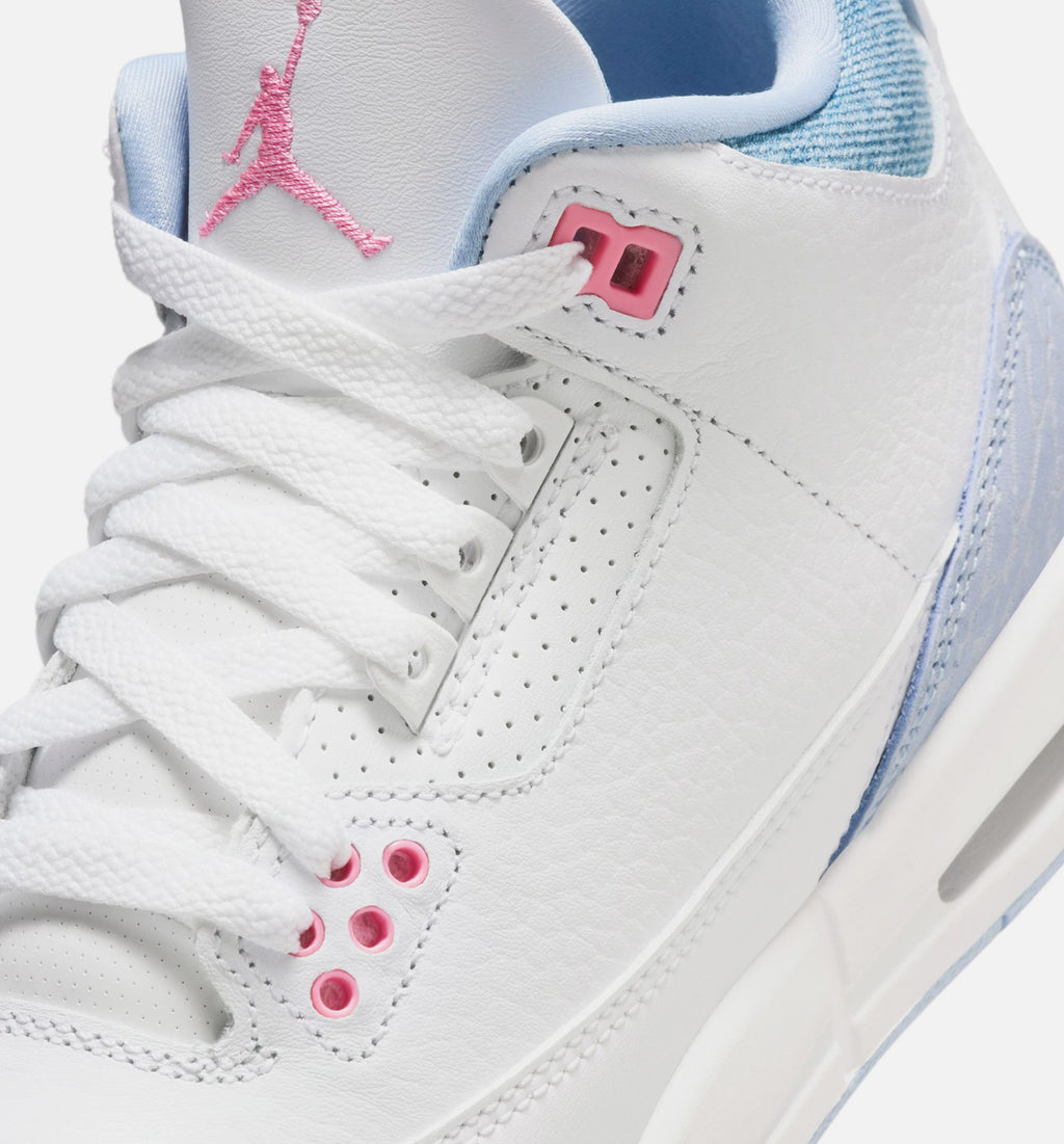 Air Jordan 1 Retro Cobalt Bliss Grade School Lifestyle Shoe - White/Cobalt Bliss/Football Grey/Pink Glow