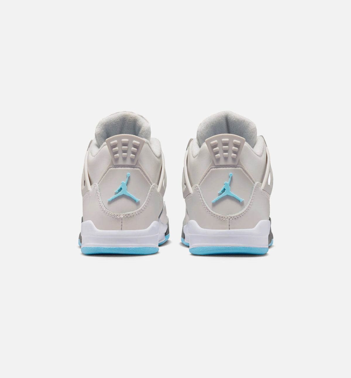 Air Jordan 4 Retro Blue Chill Preschool Lifestyle Shoe - Photon Dust/Blue Chill/Flat Pewter/Blue Tint