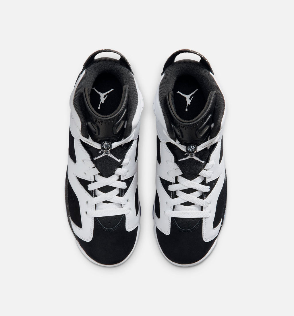 Air Jordan 6 Retro Black and White GS Lifestyle Shoe - Black/White