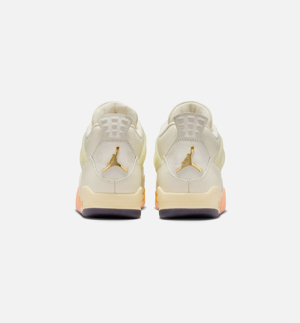 Air Jordan 4 Retro Birds of Paradise Women's Lifestyle Shoe - Coconut Milk/Metallic Gold/Bright Mango/Sundial
