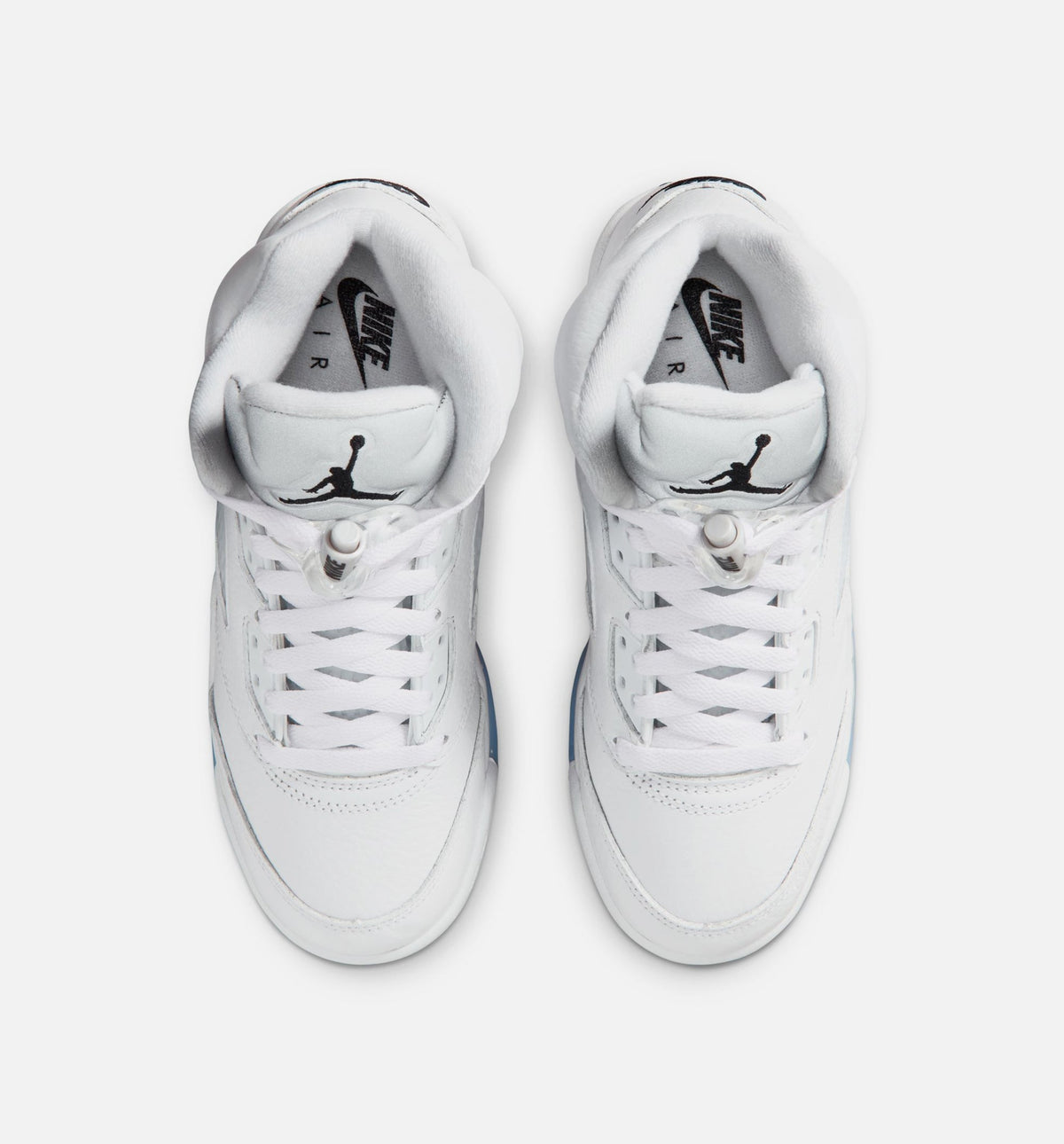 Air Jordan 5 Retro OG White Metallic GS Lifestyle Shoe - White/Black/Metallic Silver