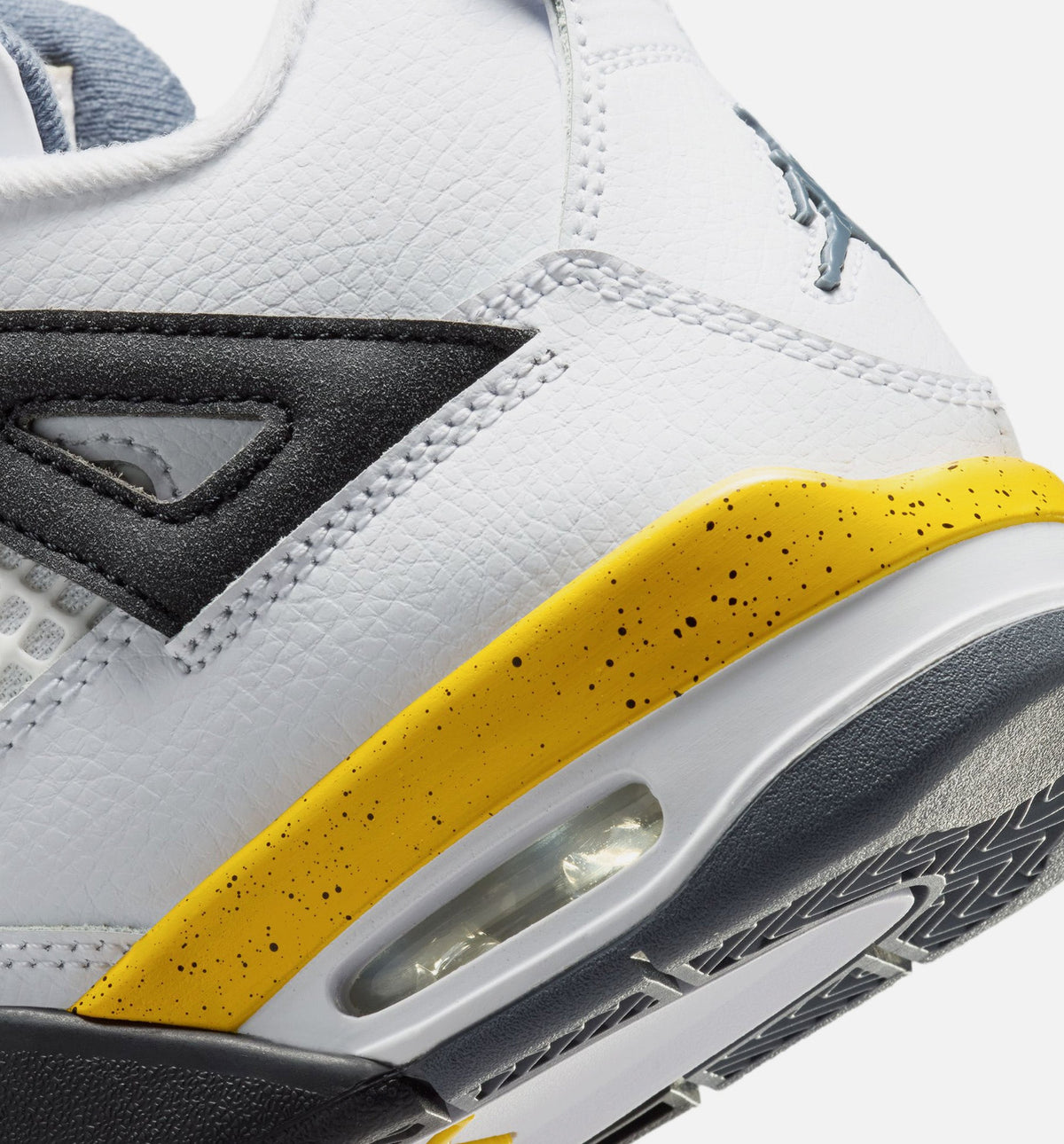 Air Jordan 4 Retro Rare Air Tour Yellow GS Lifestyle Shoe - White/Dark Blue Grey/Black/Tour Yellow