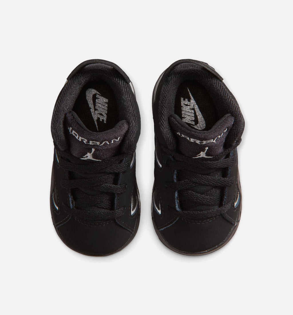 Air Jordan 6 Cap & Gown Infant/Toddler Lifestyle Shoe - Black/Reflective Silver