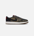 Air Jordan 1 Retro Low OG Laser Black and Varsity Red Grade School Lifestyle Shoe - Black/Varsity Red/Summit White