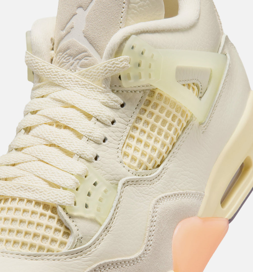 Air Jordan 4 Retro Birds of Paradise Women's Lifestyle Shoe - Coconut Milk/Metallic Gold/Bright Mango/Sundial