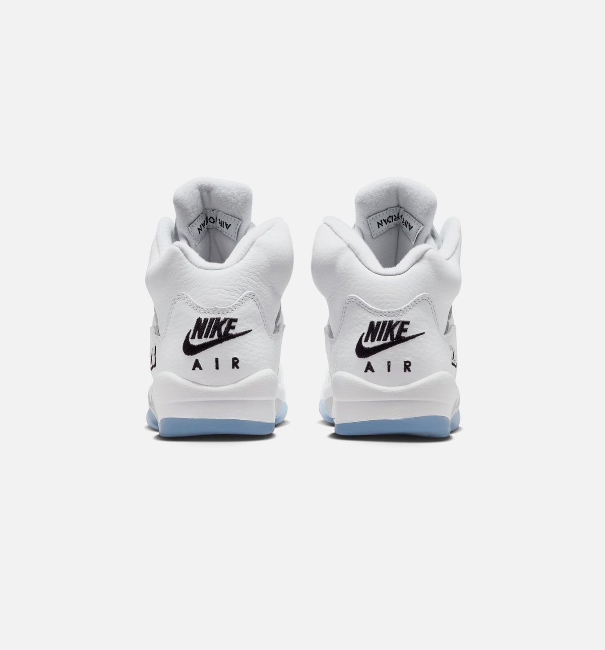 Air Jordan 5 Retro OG White Metallic GS Lifestyle Shoe - White/Black/Metallic Silver