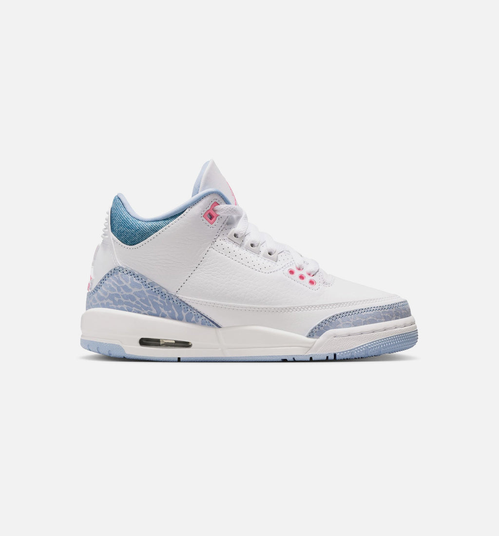 Air Jordan 1 Retro Cobalt Bliss Grade School Lifestyle Shoe - White/Cobalt Bliss/Football Grey/Pink Glow