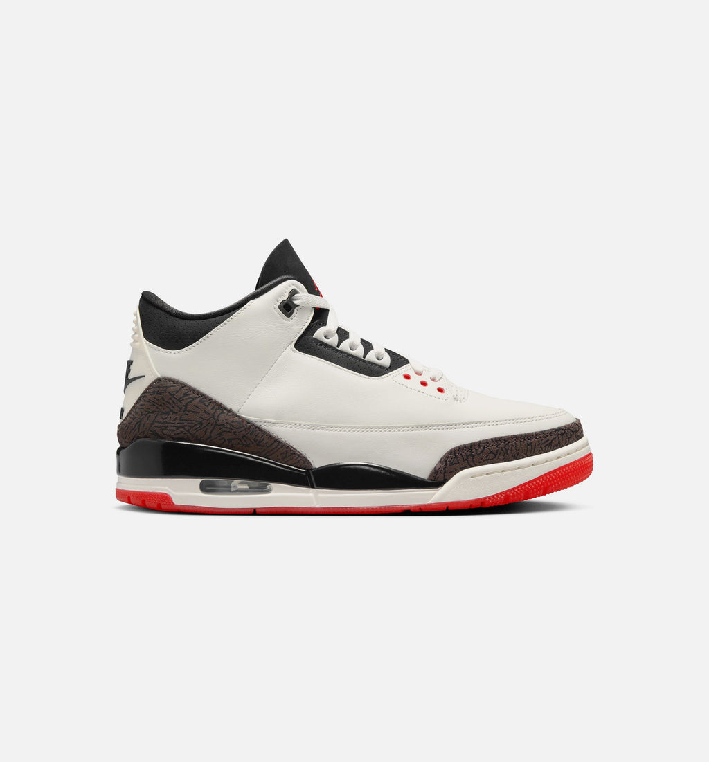 Air Jordan 3 Retro Sail and Jade Aura Men's Lifestyle Shoe - Sail/Jade Aura/Aura/Iced Carmine