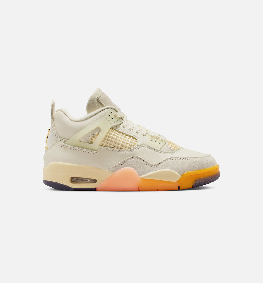 Air Jordan 4 Retro Birds of Paradise Women's Lifestyle Shoe - Coconut Milk/Metallic Gold/Bright Mango/Sundial