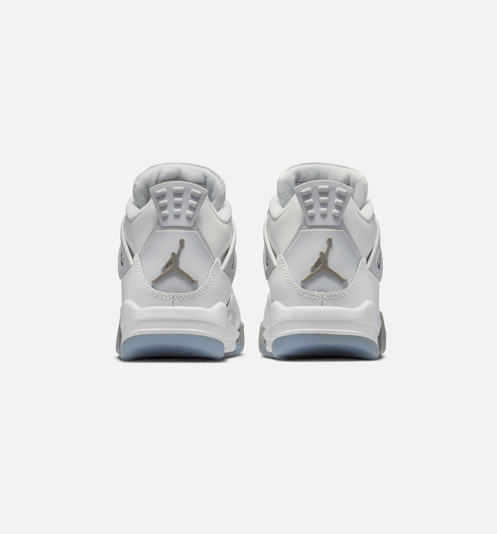 Air Jordan 4 Retro Blue Chill Grade School Lifestyle Shoe - Photon Dust/Blue Chill/Flat Pewter/Blue Tint